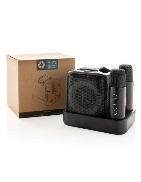 Karaoke con doppio microfono Singvibe in plastica RCS Karaoke con doppio microfono Singvibe in plastica RCS